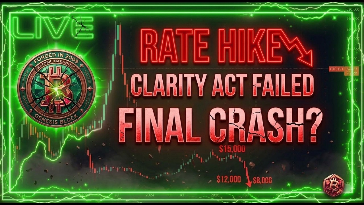 Clarity Act Failed, FOMC Rate Hike: Ending of Bitcoin Bear Market - Bitcoin, Doge and Crypto LIVE
