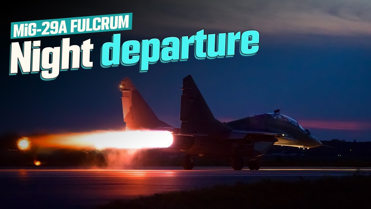 Departing for Night CAP in a MIG-29A (with comms) | DCS World