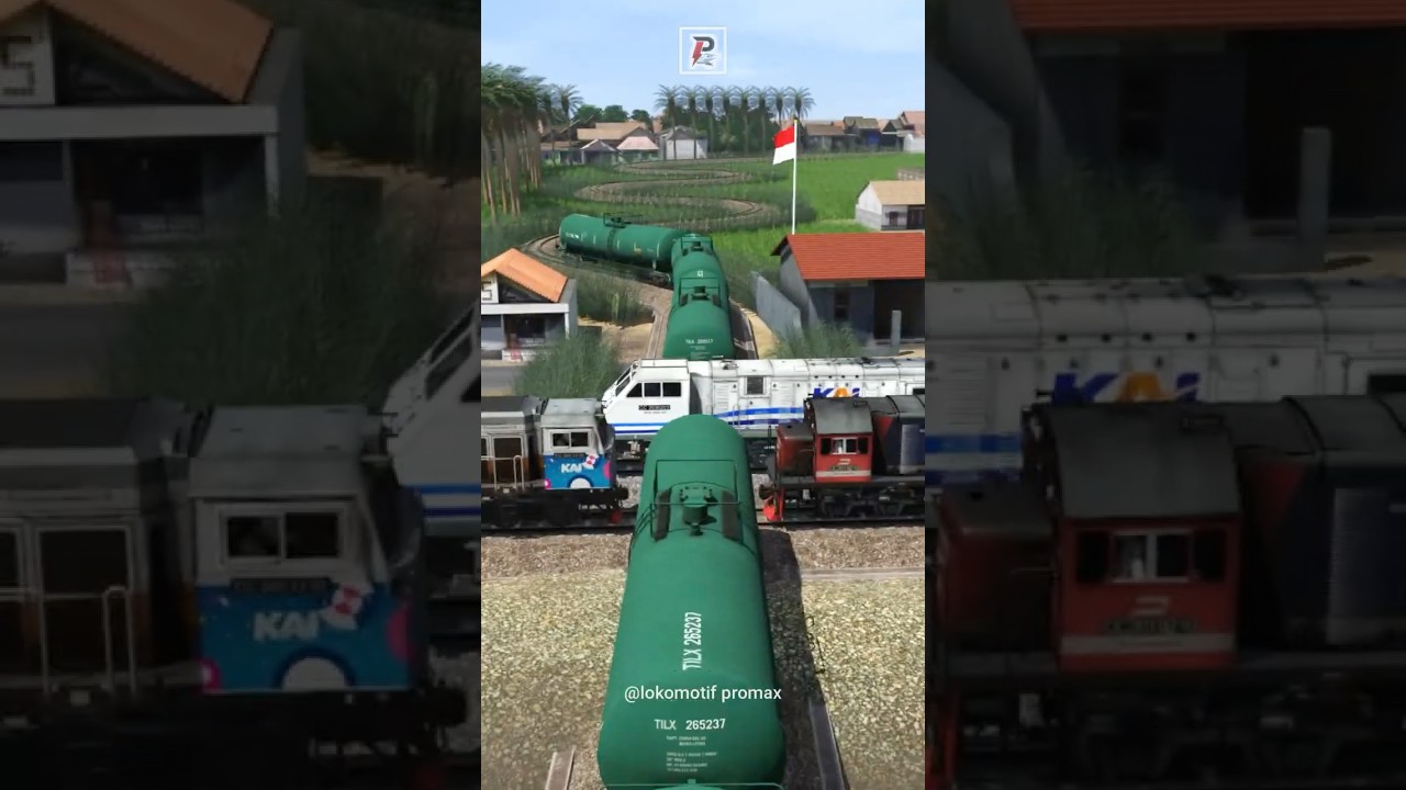 American Train Cross Paths in a Locomotive Showdown 