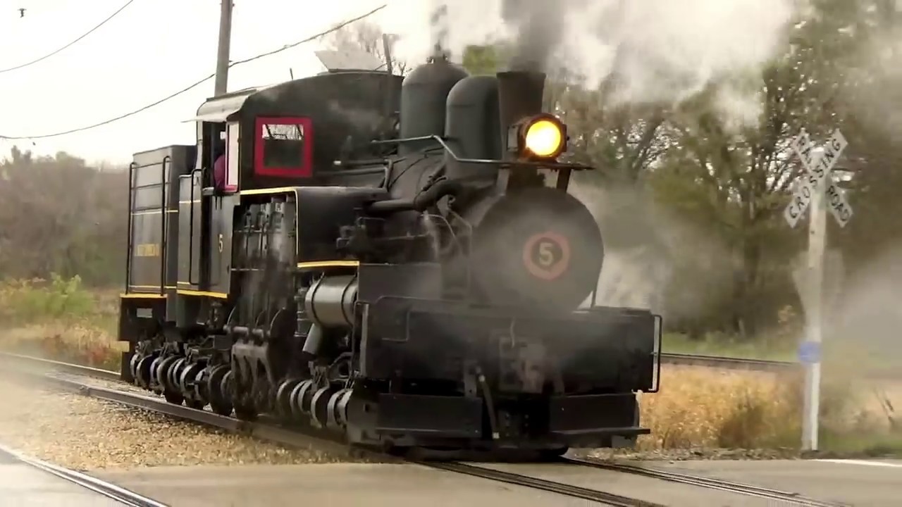 Illinois Railway Museum October 28th 2018 J. Neils Lumber Company Shay 5 Return to Service