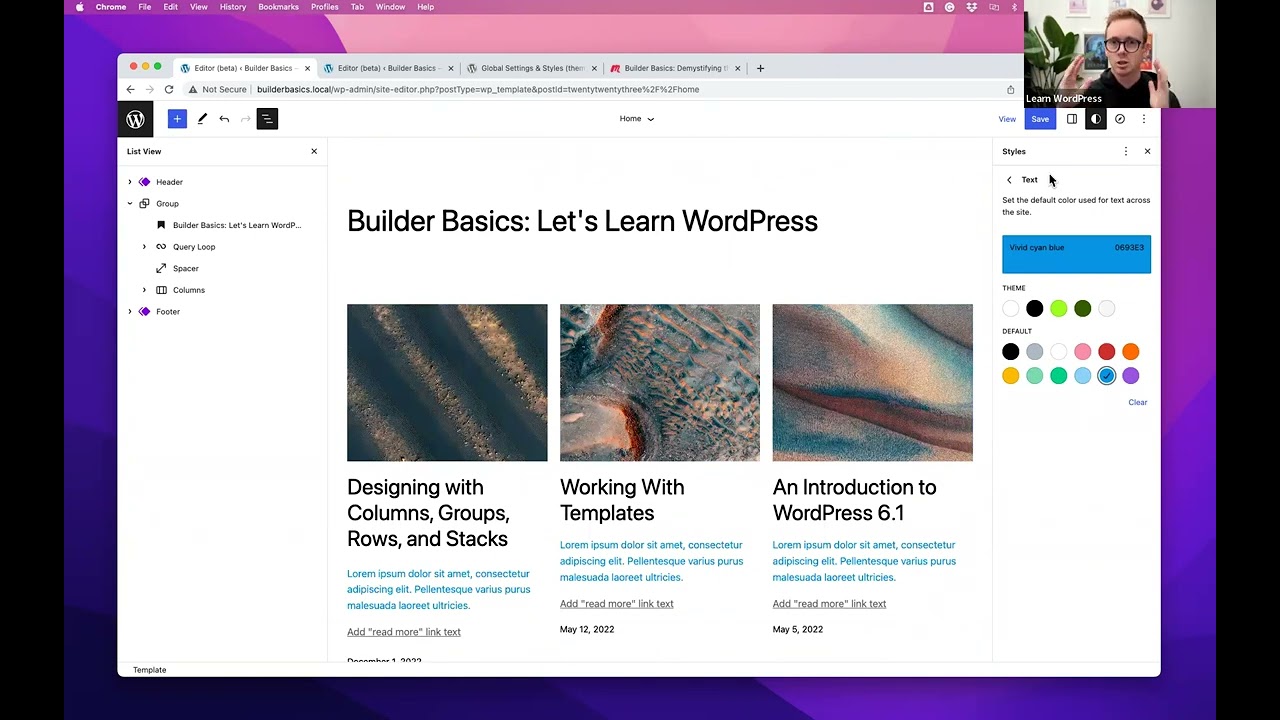 Builder Basics: Demystifying theme.json and Global Styles