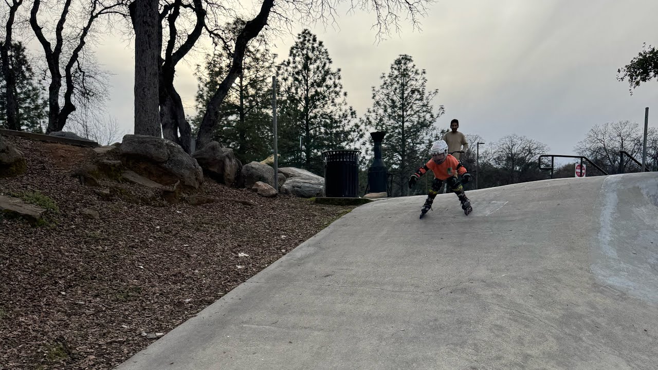 Kids 1st time at The Skatepark 