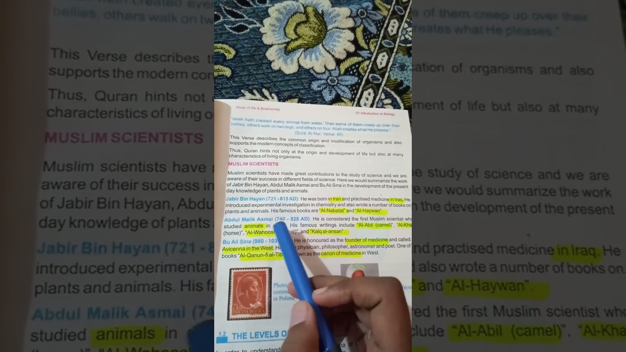 Class 9 biology Muslim scientist topic with full explanation| Punjab Board