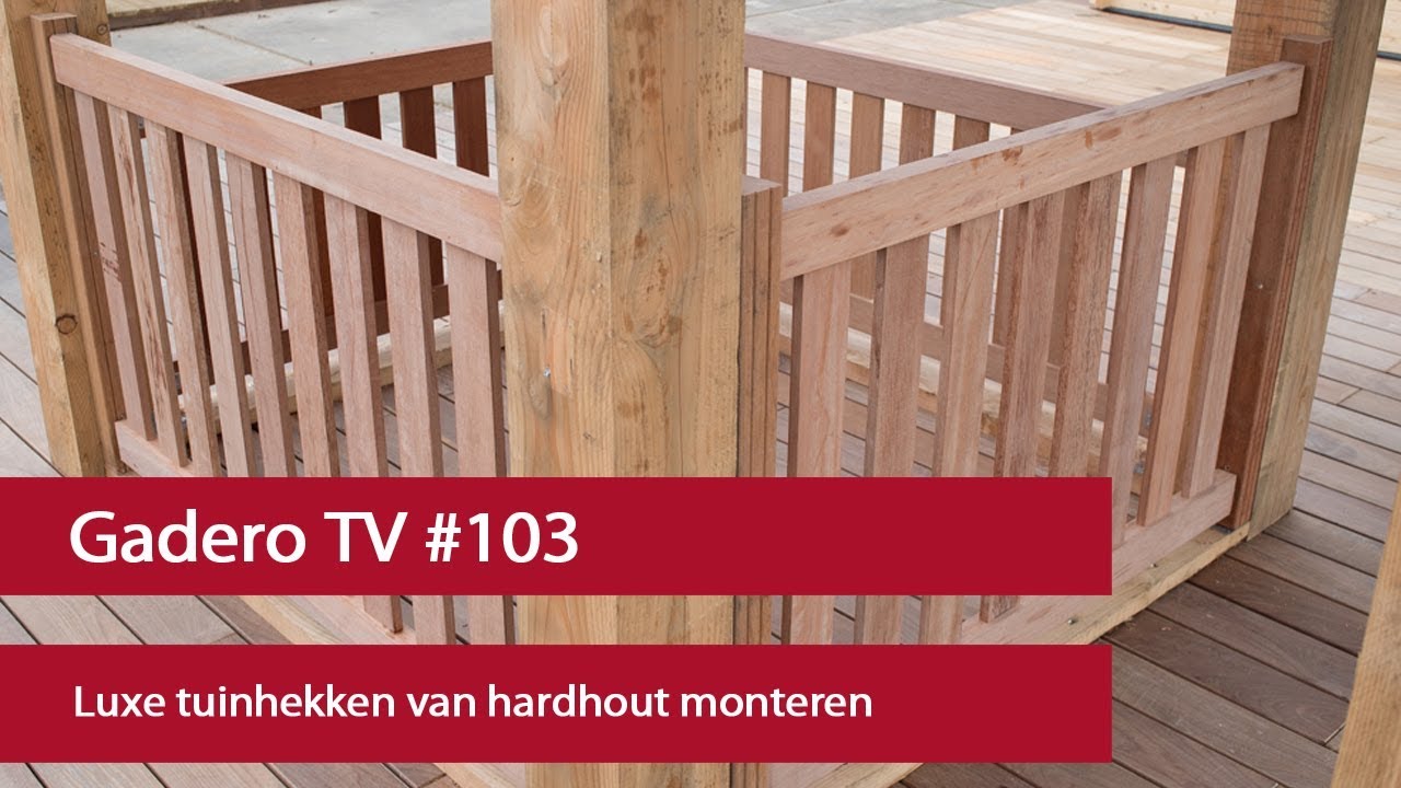 #103 Luxe tuinhekken van hardhout monteren