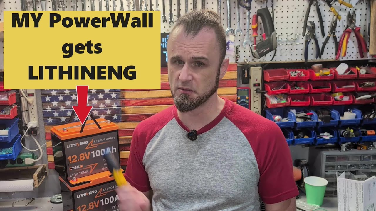 Простая самодельная солнечная батарея POWER-Wall получает обновление &mdash; 12 В 100 А&middot;ч LiFePO4 аккум...