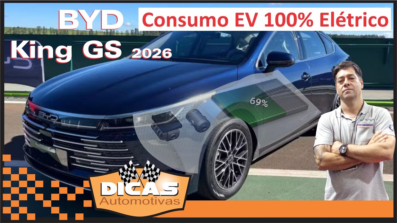 BYD King GS Consumo no modo EV 100% Elétrico