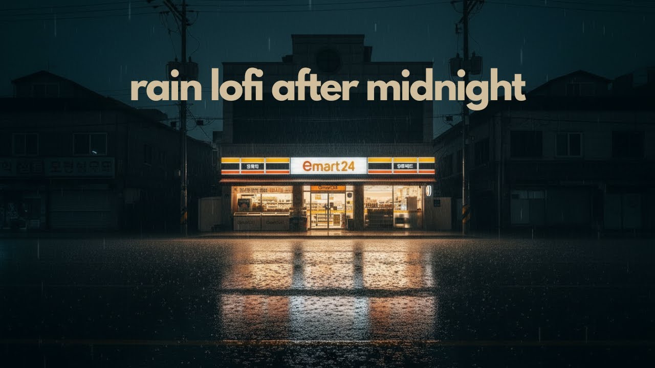 Seoul After Midnight Rain 🌧️ Lofi to Slip Into Night for Restful Sleep and Deep Focus in the Rain