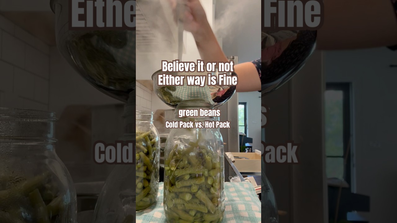 Canning Green Beans at Home: Cold Pack vs Hot Pack #homesteading #canning #foodpreservation