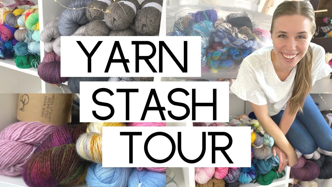 Yarn Stash Tour | My Craft Room | Knitting and Crochet Vlog | Knitty Natty