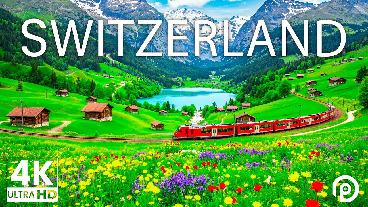 Switzerland 4K - Stunning Alps, Sparkling Lakes & Timeless Swiss Villages - 4K Video Ultra HD