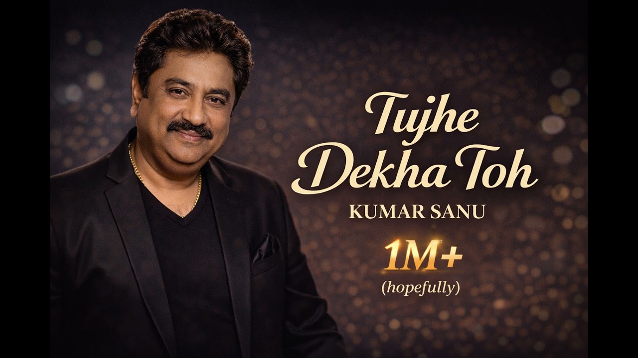 Tujhe Dekha Toh ❤️ Kumar Sanu | Classic Romantic Bollywood Song | Timeless Love Melody