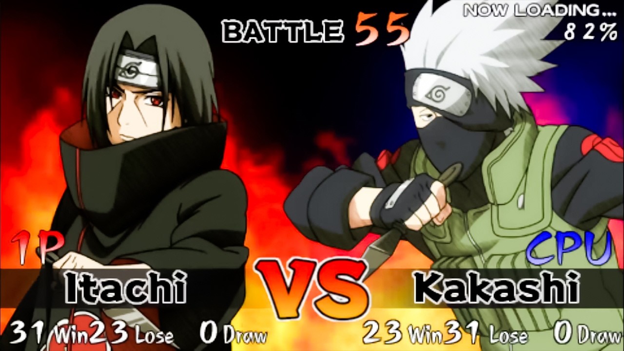 Ultimate Ninja Heroes - Itachi Vs Kakashi