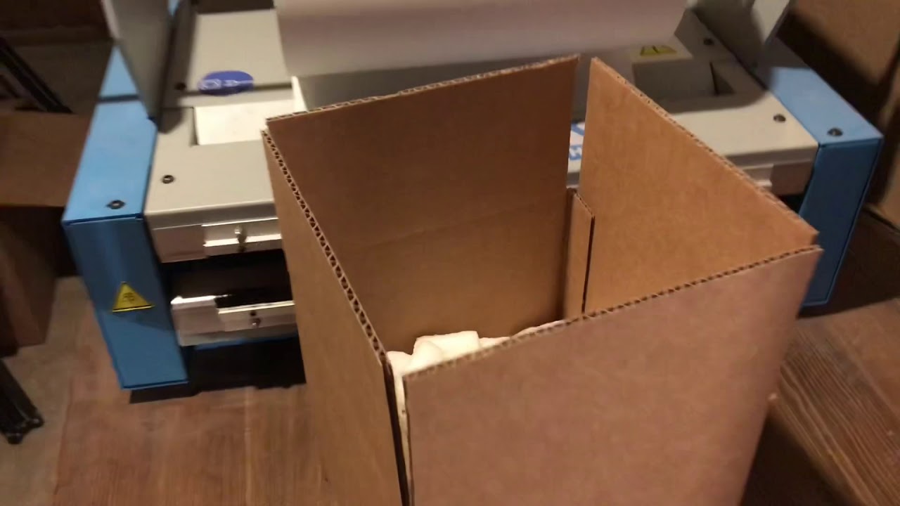 Packing pottery for shipping Using RanPak Geami Wrappak machine