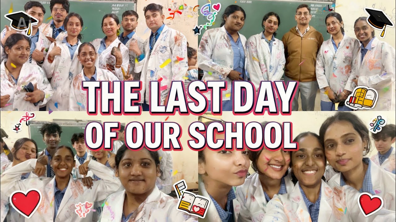 Vlog:19 || The last day of our school (scribble day) || Anamika vlogs ||