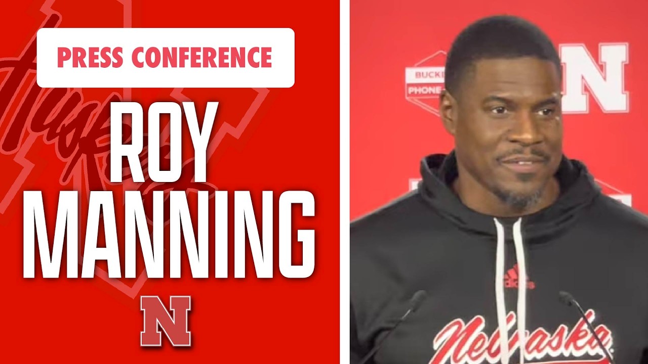 Nebraska Football Edges Coach Roy Manning meets with the media on Wednesday I GBR