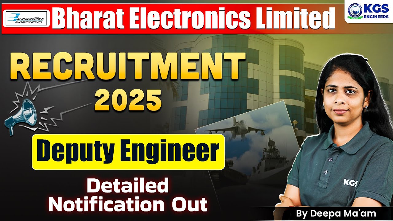 📢BEL Deputy Engineer 2025 Notification Out ✅BEL Deputy Engineer New Recruitment 2025 🔥 Full Detailed