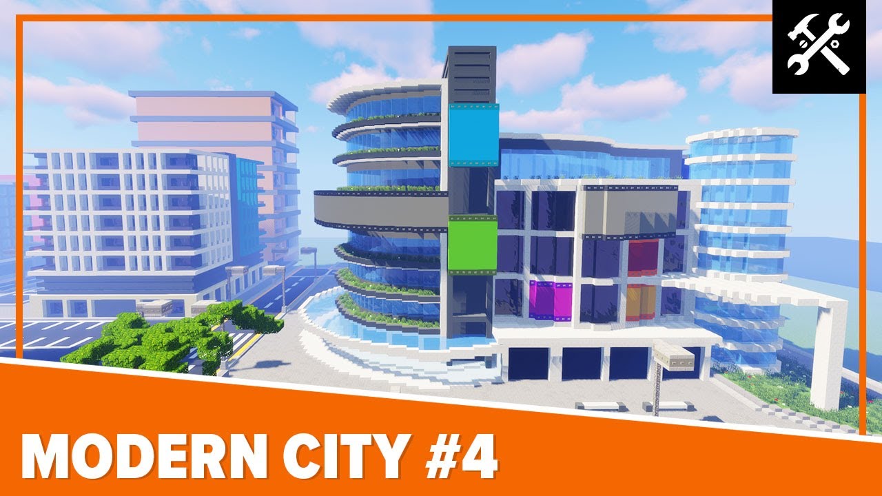 Modern City #4: Shopping Mall  - Minecraft Timelapse