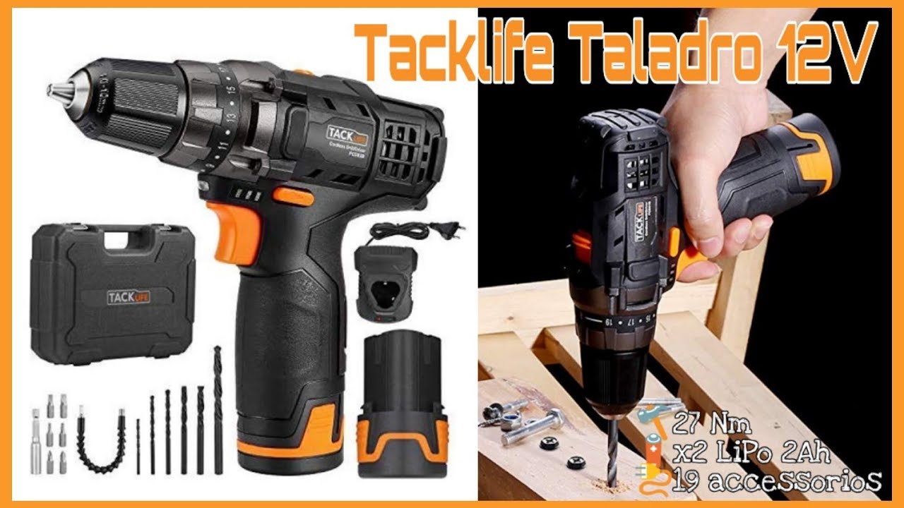TALADRO ATORNILLADOR TACKLIFE 12V: CARACTERÍSTICAS Y APLICACIONES