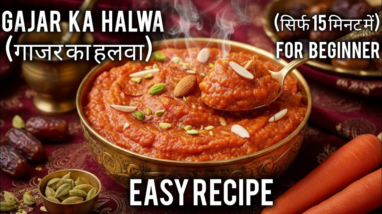 Gajar ka Halwa😋| Sirf 15-Min Mein😱|