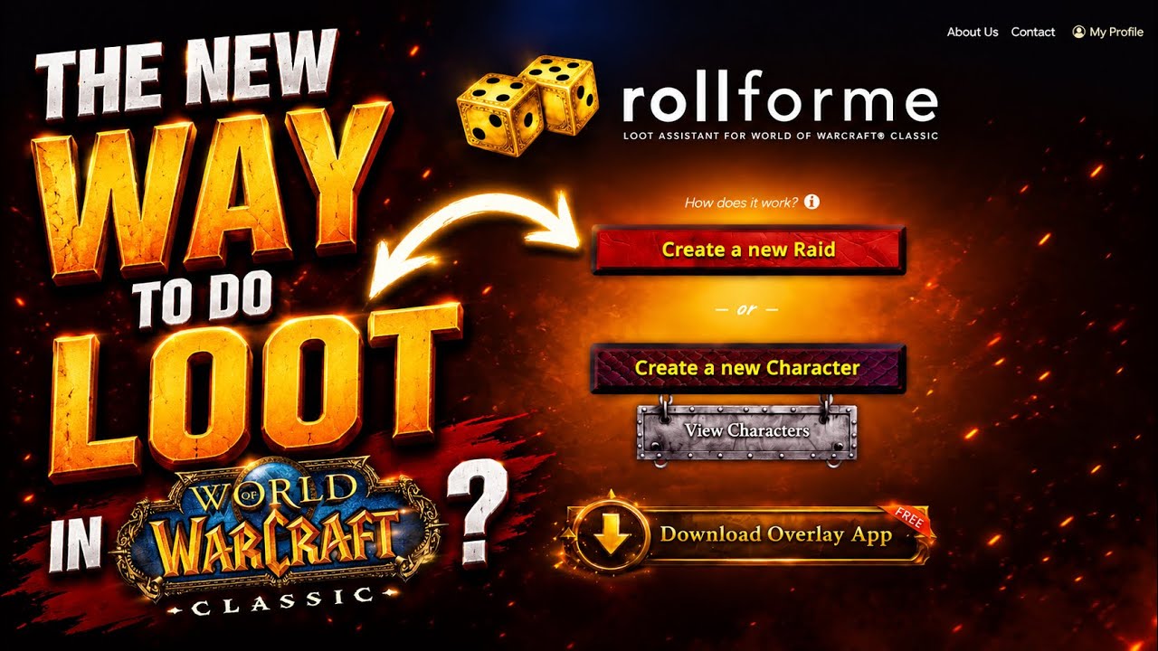 The NEW Way To Do Loot in WoW Classic? | rollforme.com Full Guide