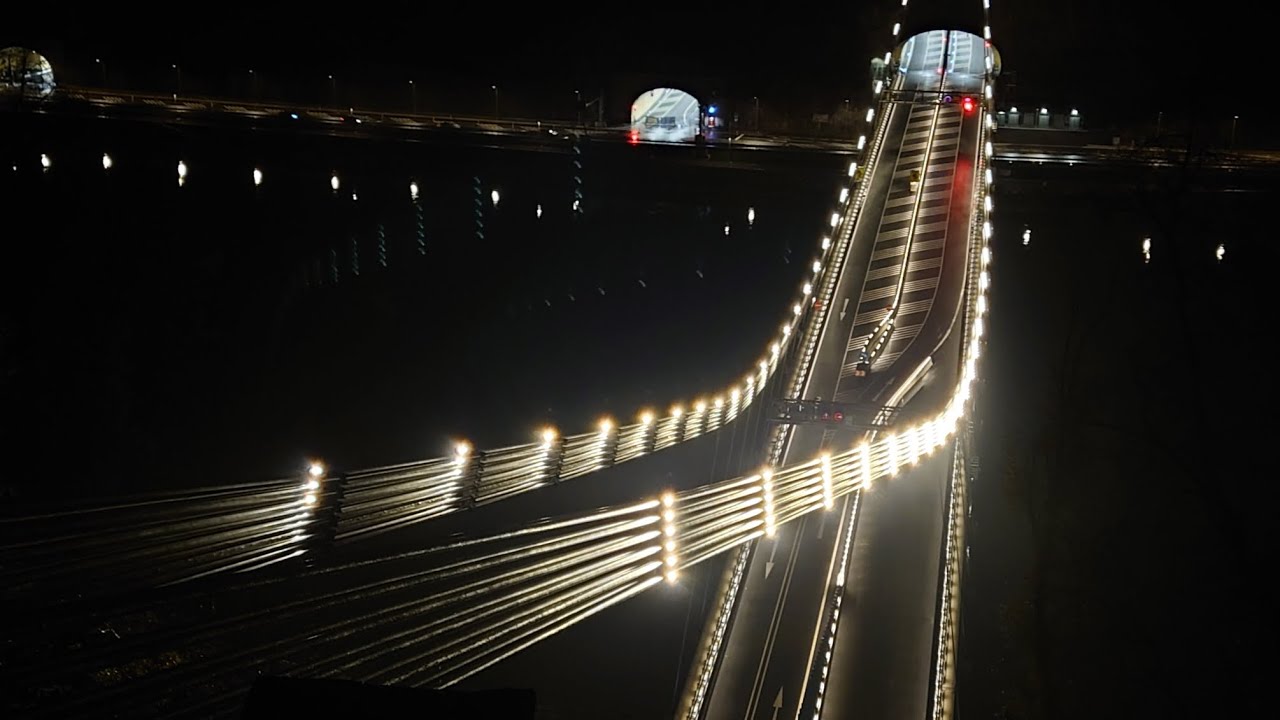 Eine Fahrt über die neue Donautalbrücke - Westring A26 | Abschnitt 1