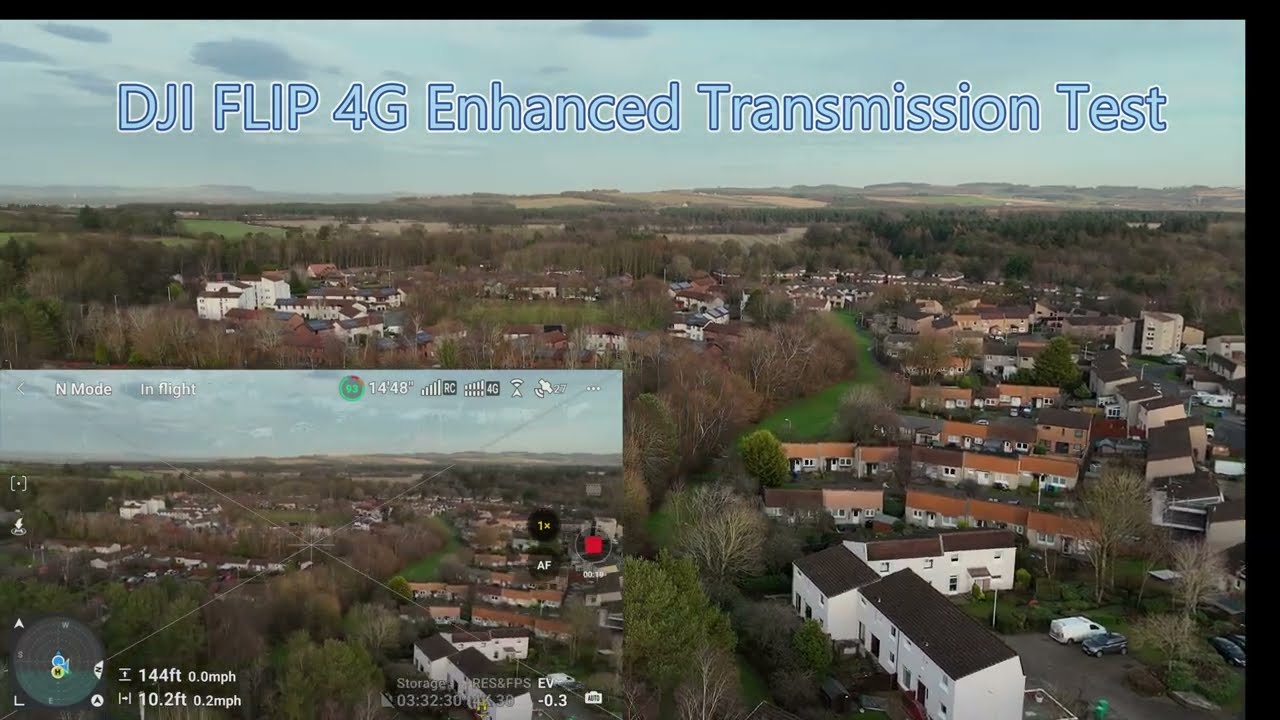 DJI FLIP 4G Enhanced Transmission test flight