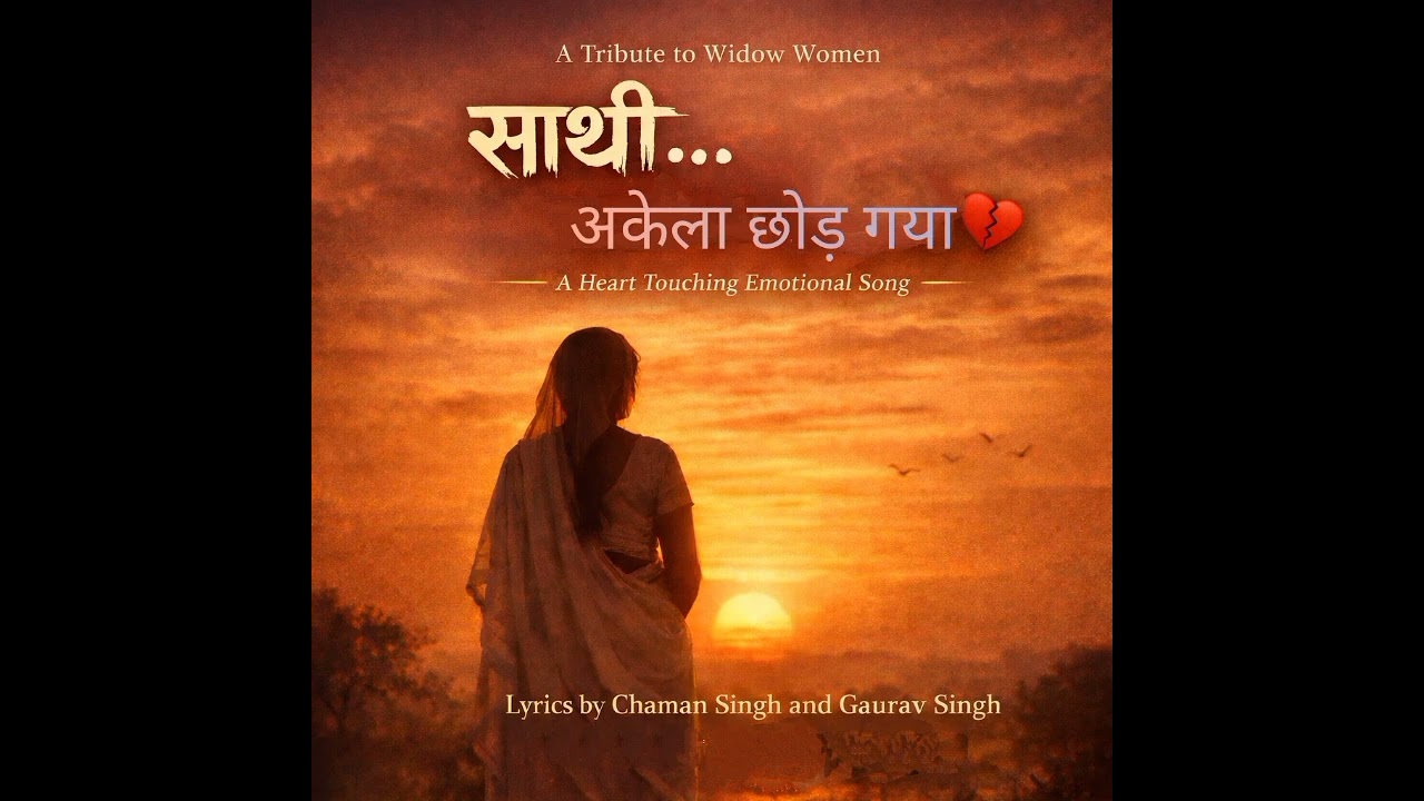 🎵 Title साथी… अकेला छोड़ गया 💔 | Dedicated to Widow Women | Heart Touching Hindi Emotional Song 2026