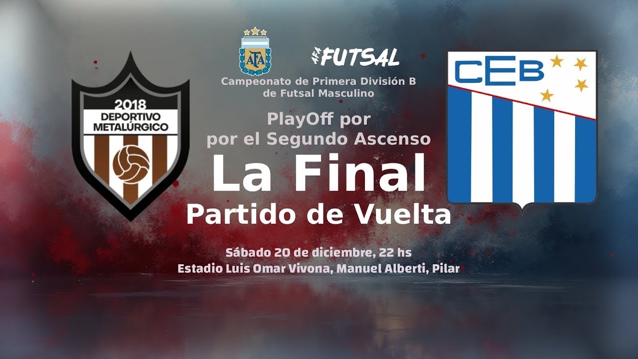 Metalúrgico vs Estrella de Boedo | Futsal Masculino AFA | Primera B | Play Off | Final | Vuelta
