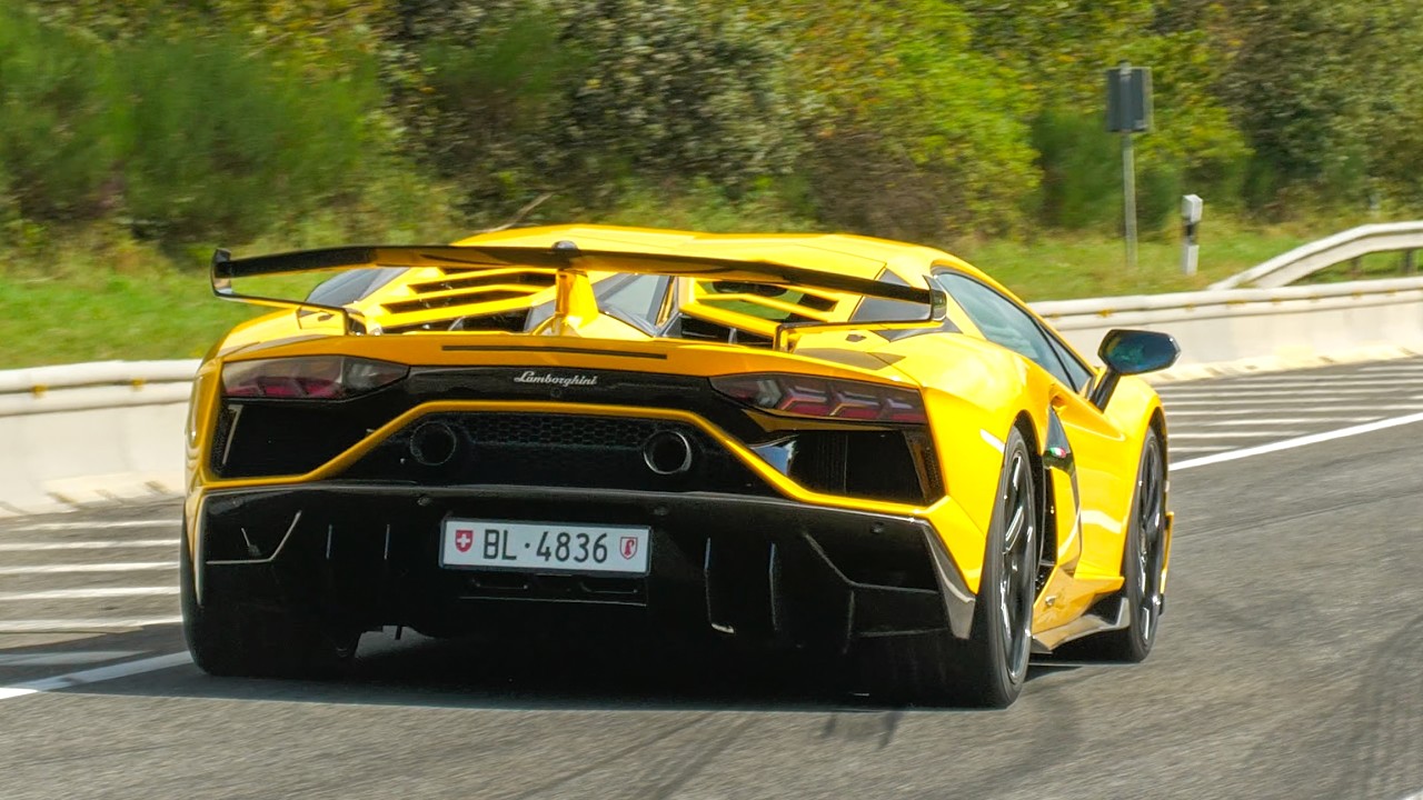 Cars Leaving Nürburgring Tankstelle - M2C Flames, 1200HP Ultima GTR, M4 DRIFT, SF90XX, Aventador SVJ