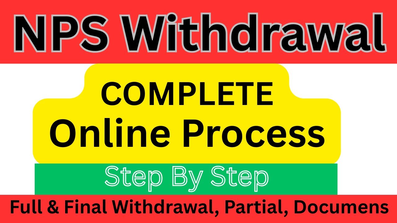 NPS Withdrawal Process 2025 | How to Withdraw Money from NPS | Step-by-Step | NPS Full Withdrawal