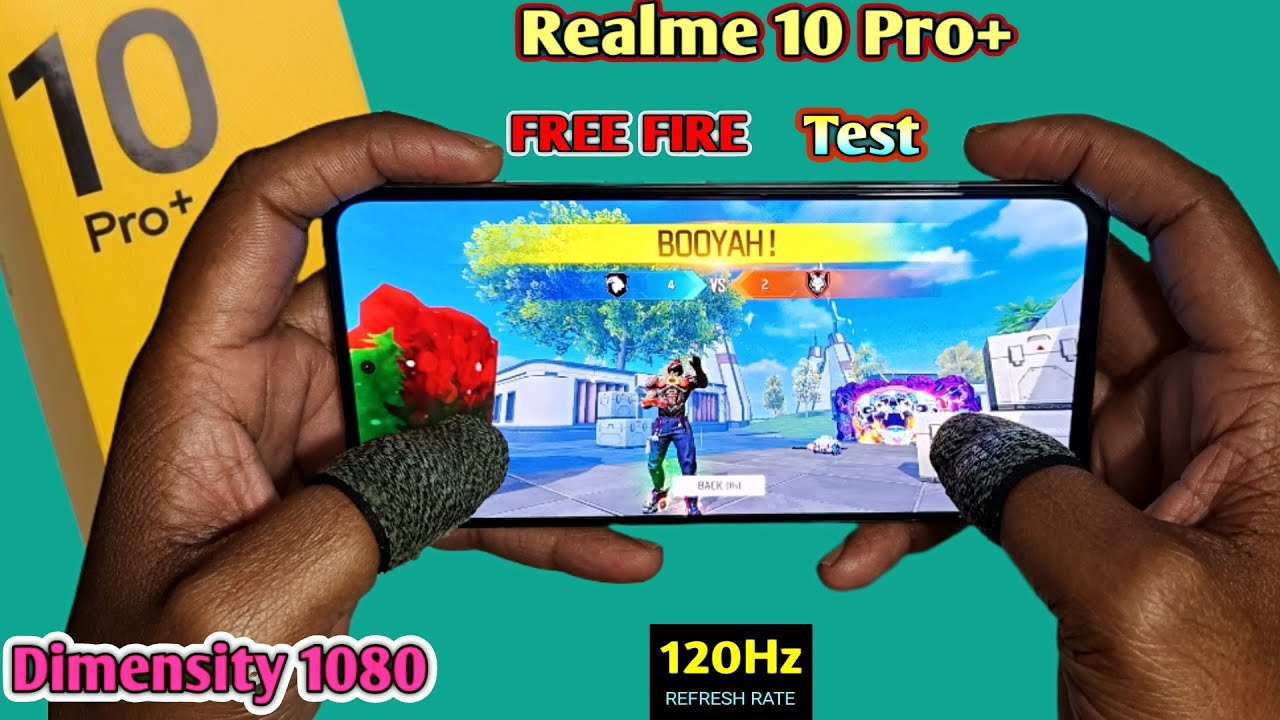 Realme 10 Pro+ 5G Free Fire Gameplay + Heating + Battery Drain Test || Realme 10 Pro Plus ff Test..