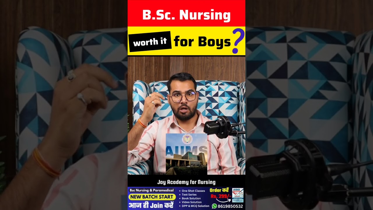Is B.Sc. Nursing good for boys?