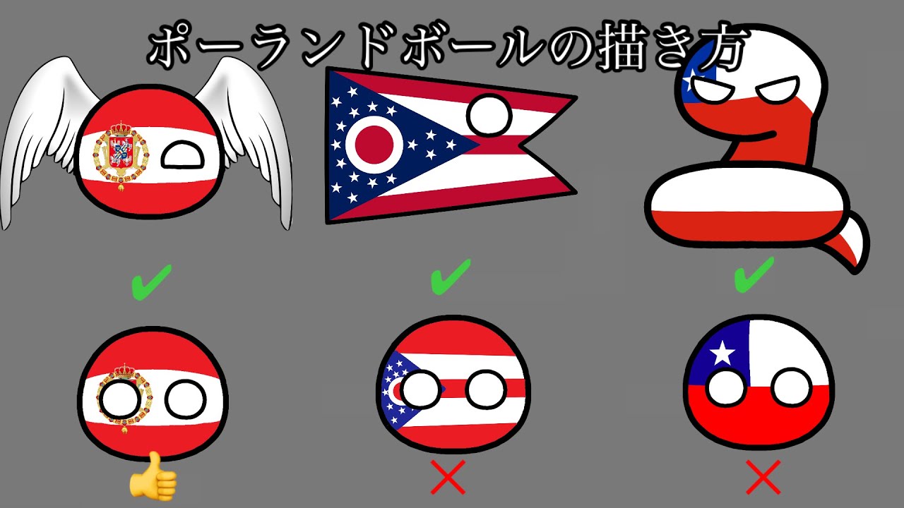 ポーランドボールの描き方【完全版】