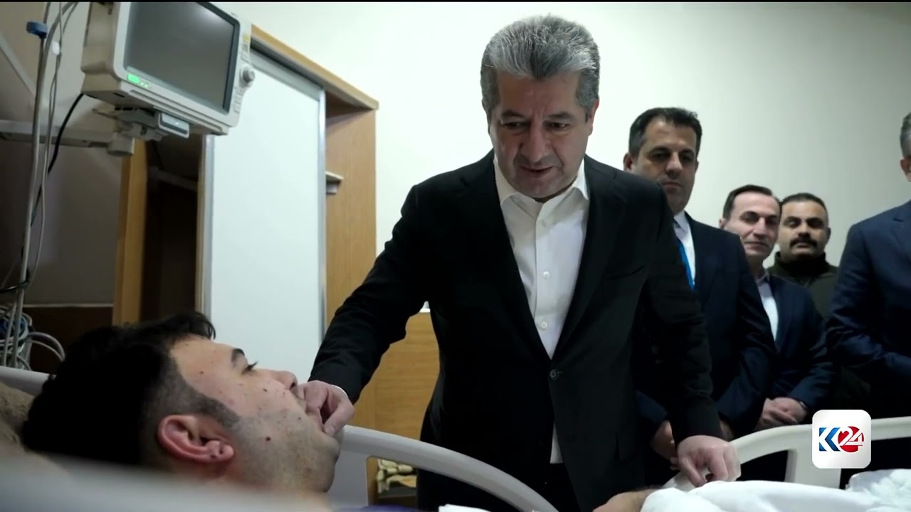 سەرۆکوەزیران، مەسرور بارزانی لە نەخۆشخانە سەردانی 'نازم محمەد کانەبی' کرد