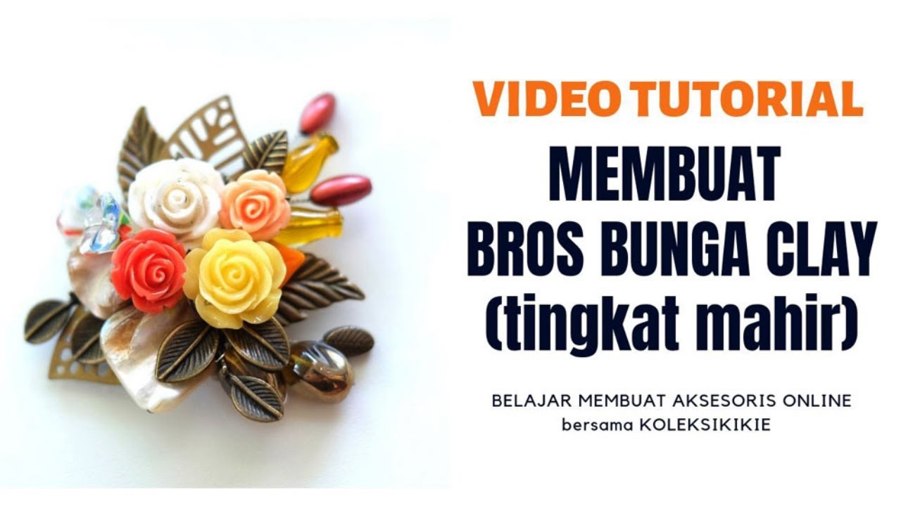 DIY | Tutorial Membuat Bros dari Clay Bunga