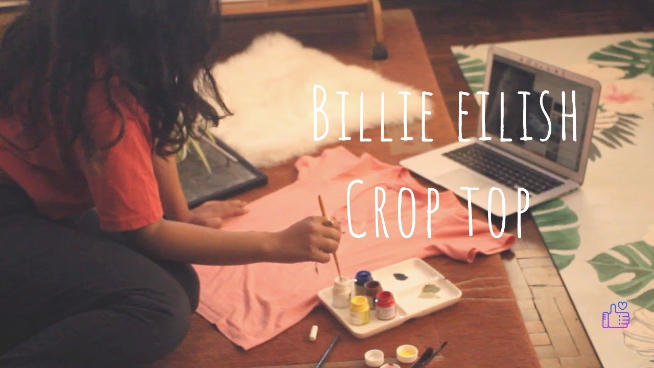 Billie Eilish// Crop top/ DIY// Painting Video