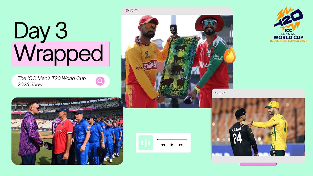 🚨 The ICC Men's T20 World Cup 2026 Show | SCO, ZIM & SA Win | Day 3- Review ft. Sanchit Desai