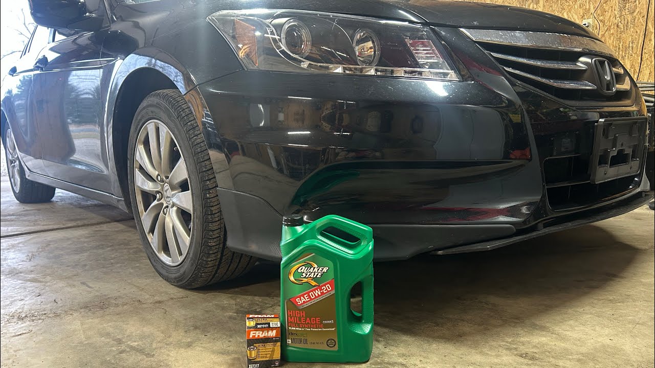 2012 Honda Accord oil change 