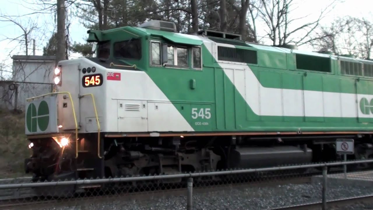 Railfanning The Canadian National Oakville Subdivision at Long Branch GO station part 2. 11/29/2010