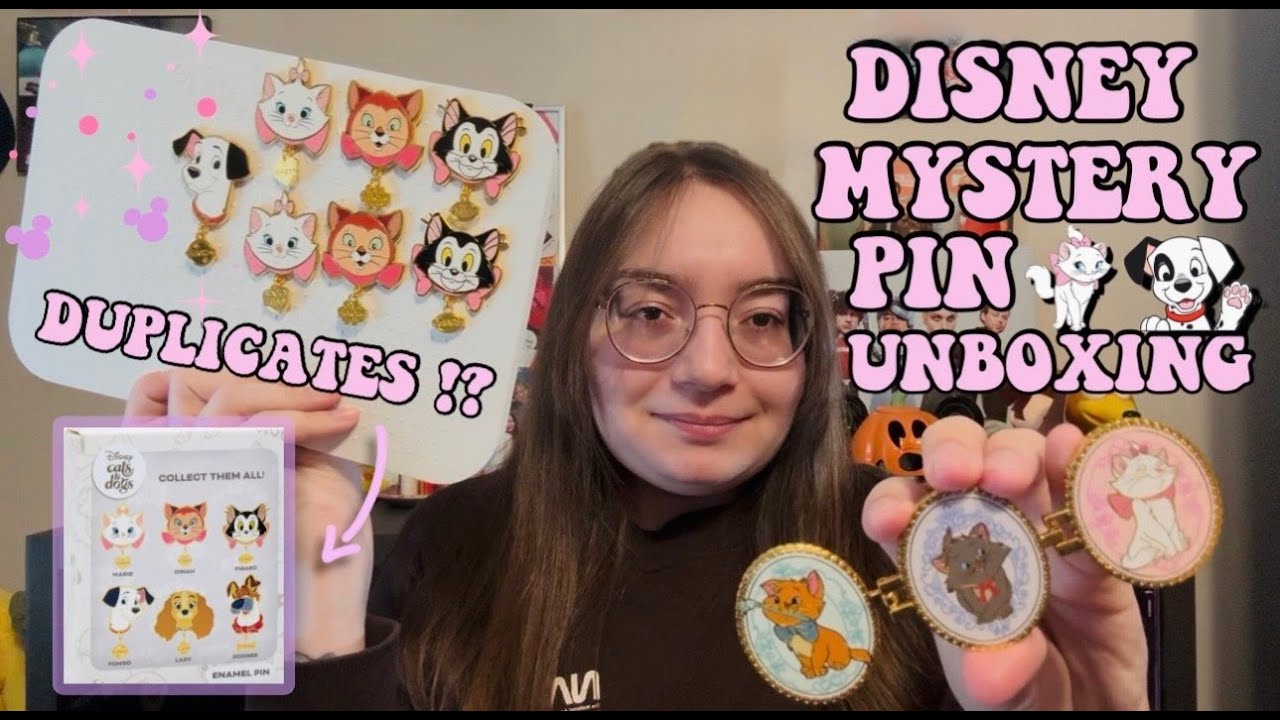 DISNEY MYSTERY PIN UNBOXING | CATS & DOGS BLIND BOX | BOXLUNCH