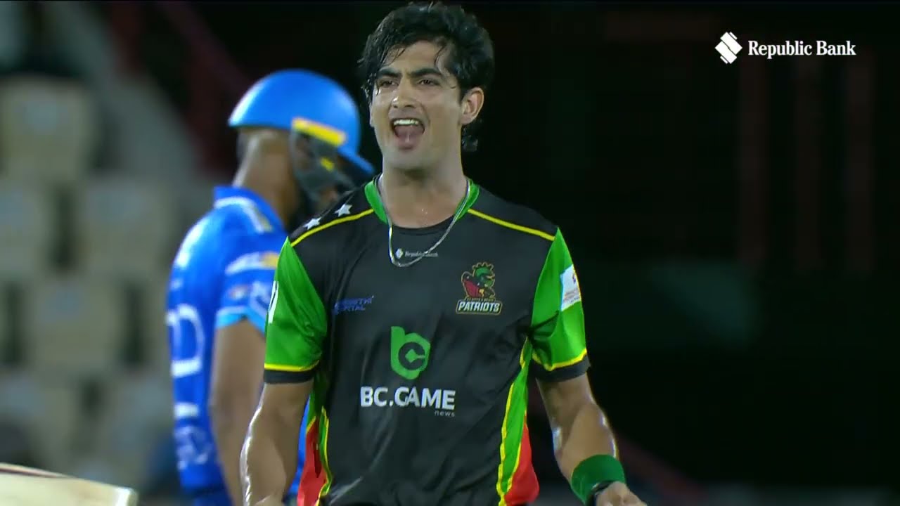 Naseem Shah Sends Stump FLYING! | CPL 2025