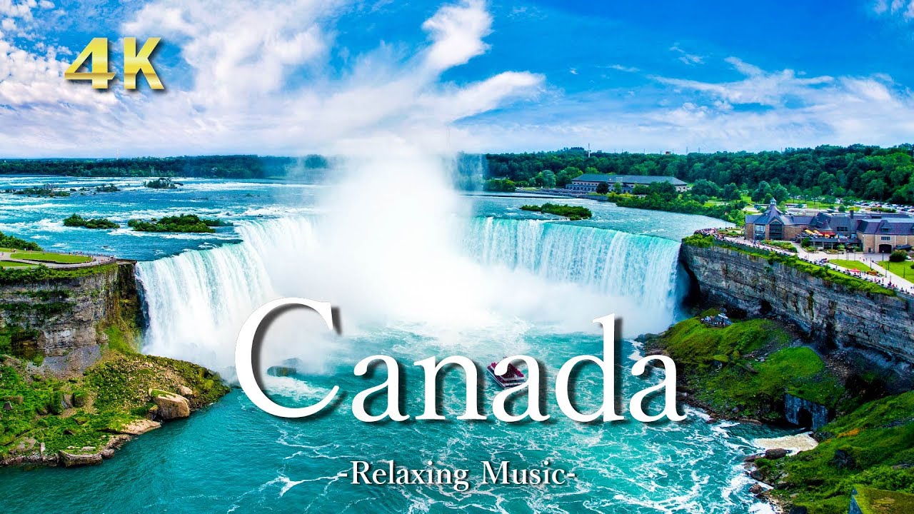 4K【世界の絶景】カナダの美しい大自然映像とリラックス音楽｜睡眠用・リラックス用｜Canada UHD