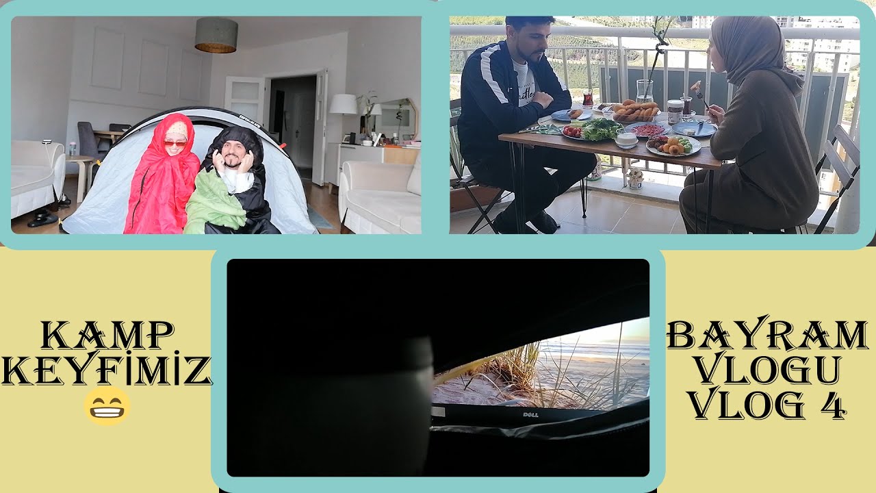 Karantinada Bayram/ Tertemiz Delirmeli Bayram Vlog/ Evde Kamp keyfi ⛺/ VLOG 4