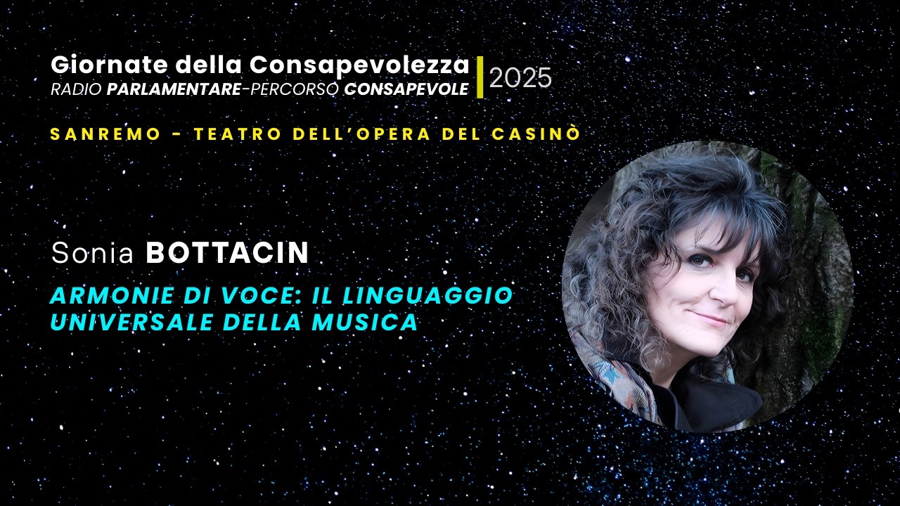 Sonia Bottacin - Giornate della Consapevolezza, Sanremo 27/28 ottobre 2025