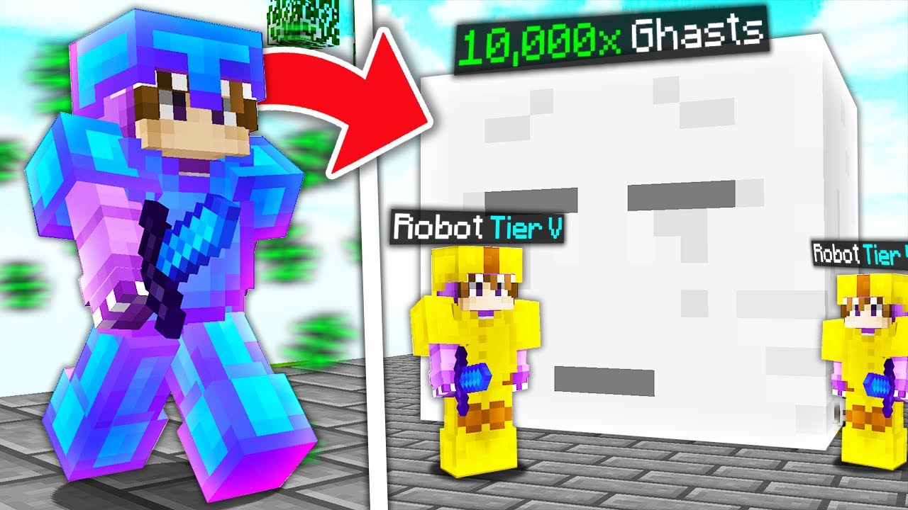 AUTOMATIC GHAST FARM MAKES ISLAND MILLIONS PER HOUR! *SUPER OP* | Minecraft Skyblock (Skyblocky Sun)