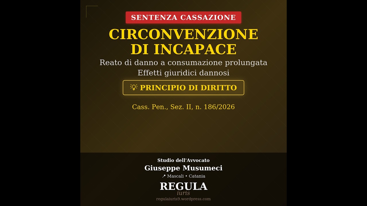 Circonvenzione di incapace: natura del reato e momento consumativo