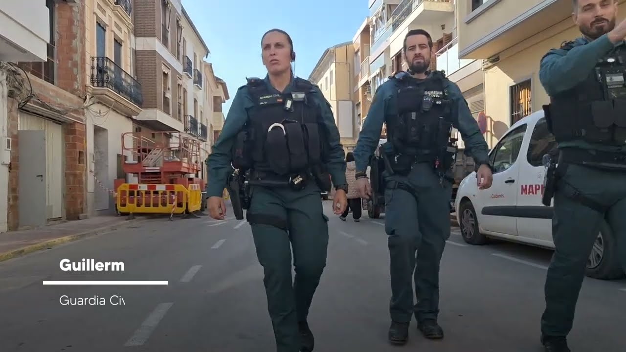 La Guardia Civil en pueblos afectados por la DANA