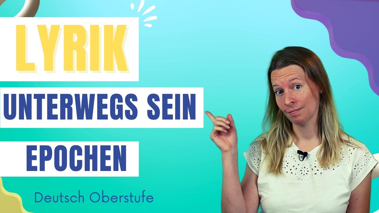 Lyrik des Unterwegsseins Epochenüberblick