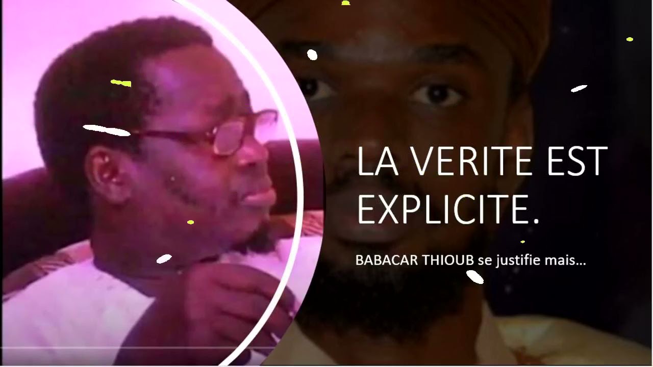 CHEIKH ABDOUL HAMID SARR: Réponse à babacar thioubou