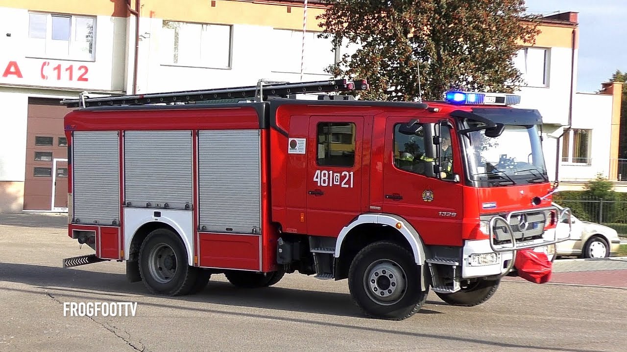 [Hi-Lo] Wyjazd alarmowy GBA 481[G]21 JRG Malbork - Straż Pożarna na sygnale